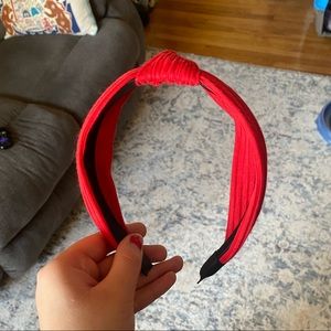 Red Knotted Headband